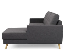 Ecksofa MANDY rechts anthrazit
