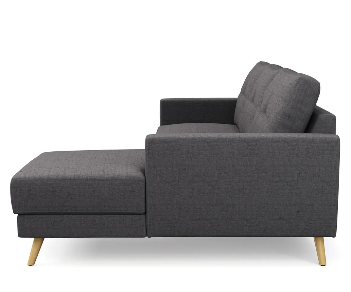 Ecksofa MANDY rechts anthrazit