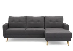 Ecksofa MANDY rechts anthrazit