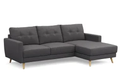 Ecksofa MANDY rechts anthrazit