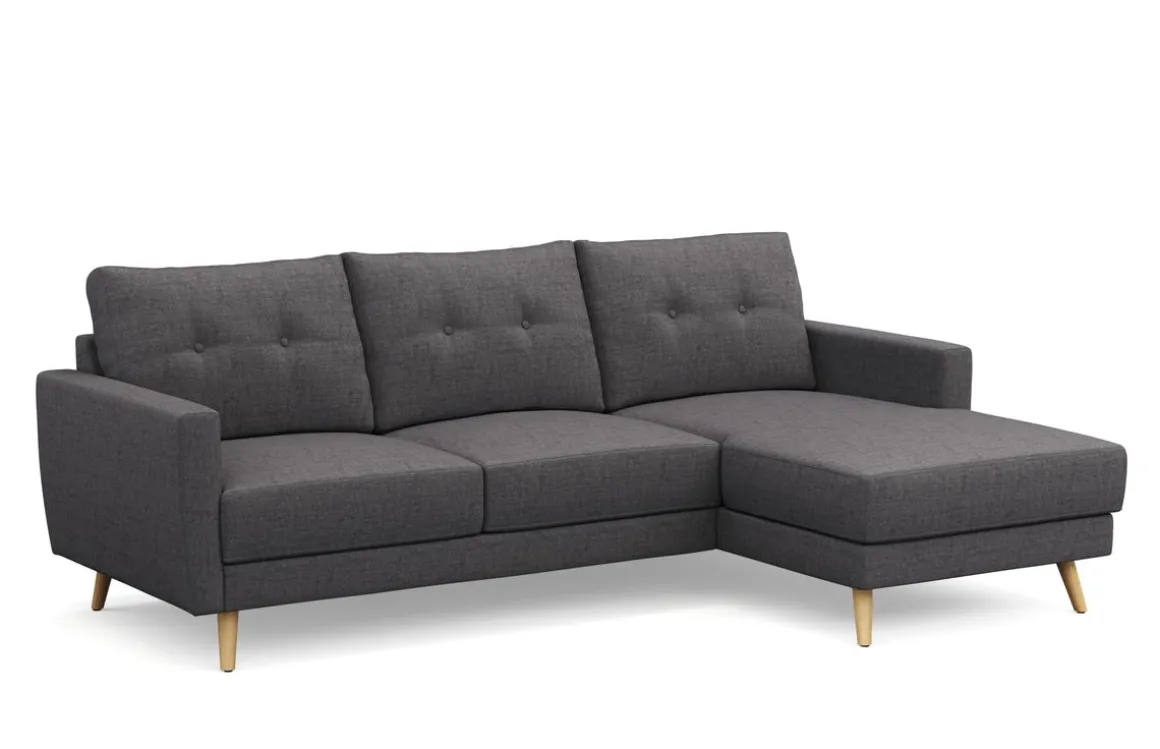 Ecksofa MANDY rechts anthrazit