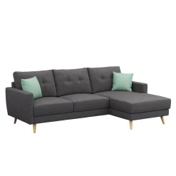 Ecksofa MANDY rechts anthrazit