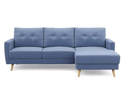 Ecksofa MANDY rechts blau