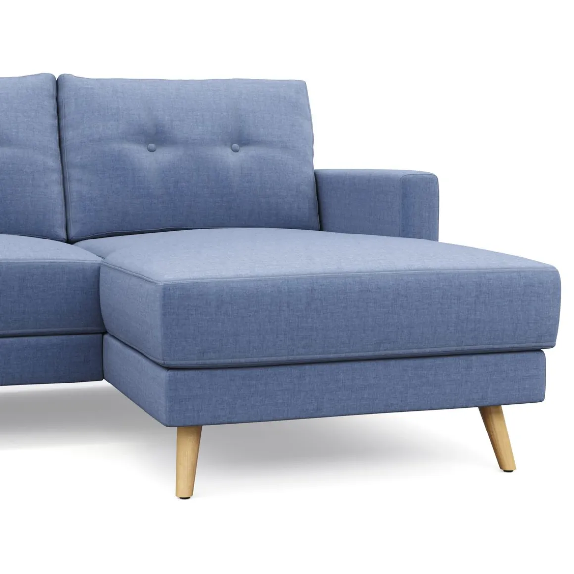 Ecksofa MANDY rechts blau