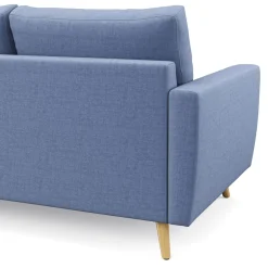 Ecksofa MANDY rechts blau