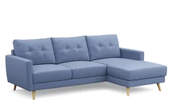 Ecksofa MANDY rechts blau