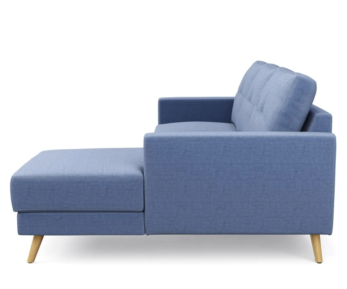 Ecksofa MANDY rechts blau