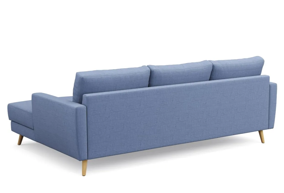 Ecksofa MANDY rechts blau
