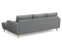 Ecksofa MANDY rechts grau