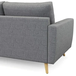 Ecksofa MANDY rechts grau