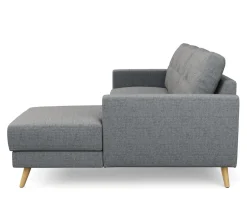 Ecksofa MANDY rechts grau