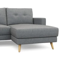 Ecksofa MANDY rechts grau