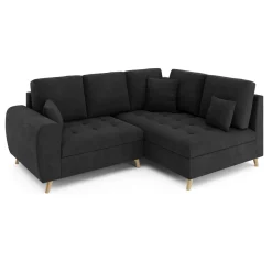 Ecksofa mit Ottomane ISLA rechts anthrazit