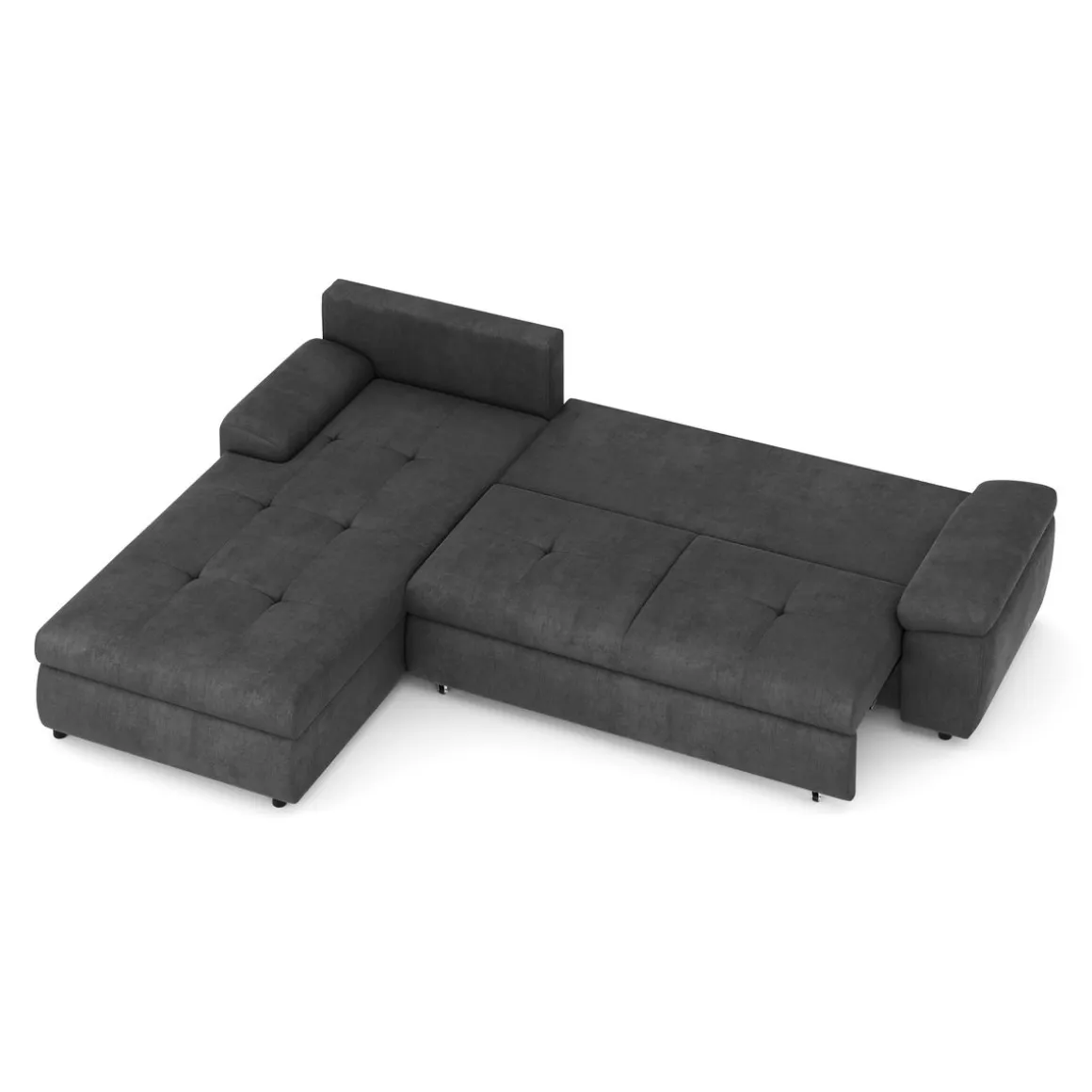 Ecksofa mit Schlaffunktion BRYNN links anthrazit