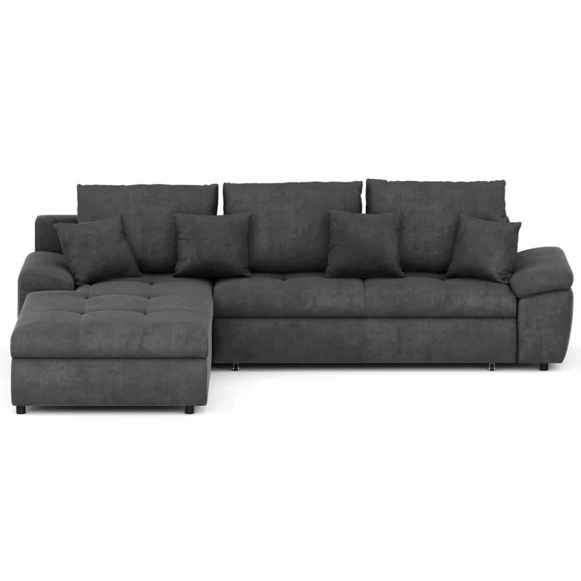Ecksofa mit Schlaffunktion BRYNN links anthrazit