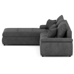 Ecksofa mit Schlaffunktion BRYNN links anthrazit
