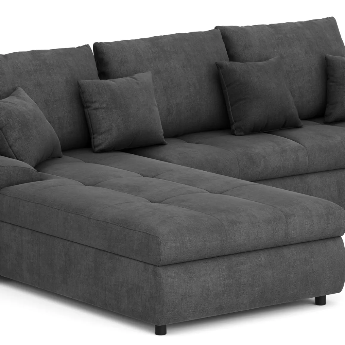 Ecksofa mit Schlaffunktion BRYNN links anthrazit