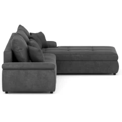 Ecksofa mit Schlaffunktion BRYNN rechts anthrazit