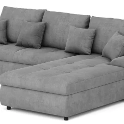 Ecksofa mit Schlaffunktion BRYNN rechts grau
