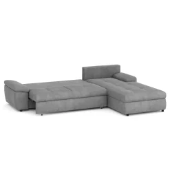 Ecksofa mit Schlaffunktion BRYNN rechts grau
