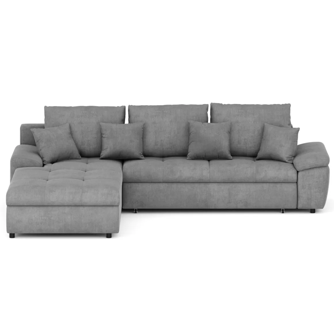 Ecksofa mit Schlaffunktion BRYNN links grau