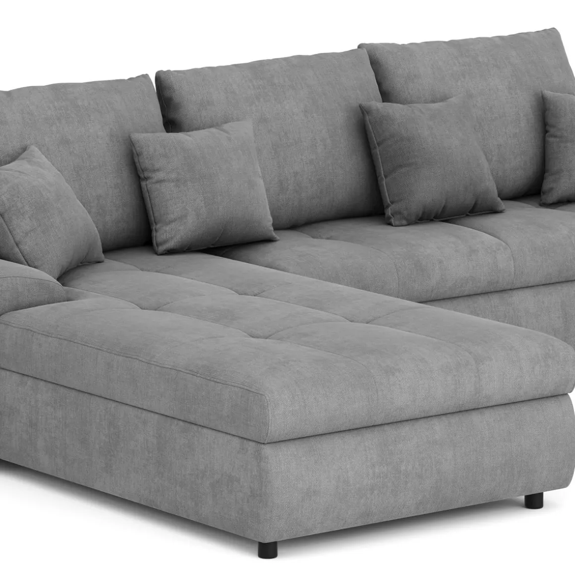 Ecksofa mit Schlaffunktion BRYNN links grau