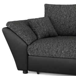 Ecksofa mit Schlaffunktion CAESAR links/rechts schwarz