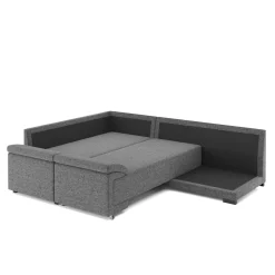 Ecksofa mit Schlaffunktion LYNN links anthrazit