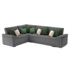 Ecksofa mit Schlaffunktion LYNN links anthrazit
