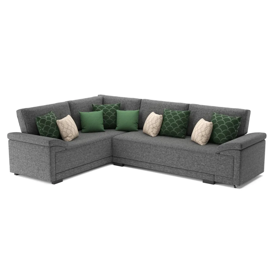 Ecksofa mit Schlaffunktion LYNN links anthrazit