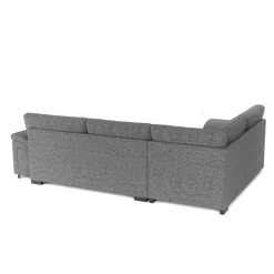 Ecksofa mit Schlaffunktion LYNN links anthrazit