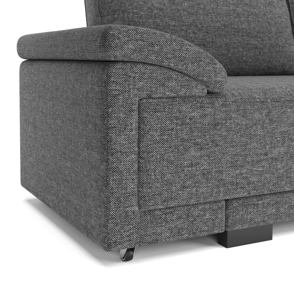 Ecksofa mit Schlaffunktion LYNN rechts anthrazit
