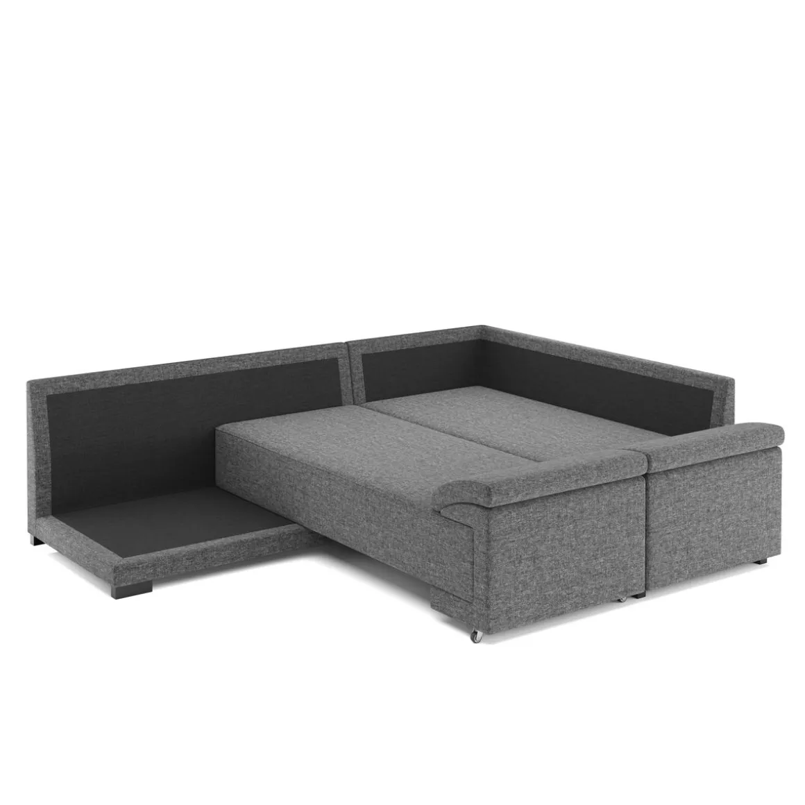 Ecksofa mit Schlaffunktion LYNN rechts anthrazit