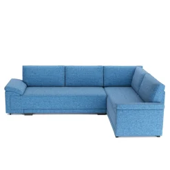 Ecksofa mit Schlaffunktion LYNN rechts blau