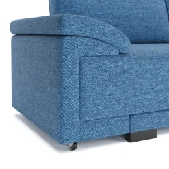 Ecksofa mit Schlaffunktion LYNN rechts blau