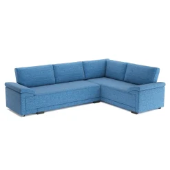 Ecksofa mit Schlaffunktion LYNN rechts blau