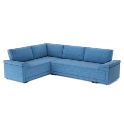 Ecksofa mit Schlaffunktion LYNN links blau