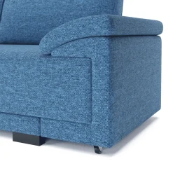 Ecksofa mit Schlaffunktion LYNN links blau