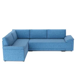 Ecksofa mit Schlaffunktion LYNN links blau