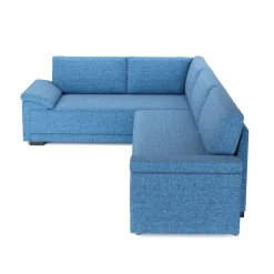 Ecksofa mit Schlaffunktion LYNN links blau