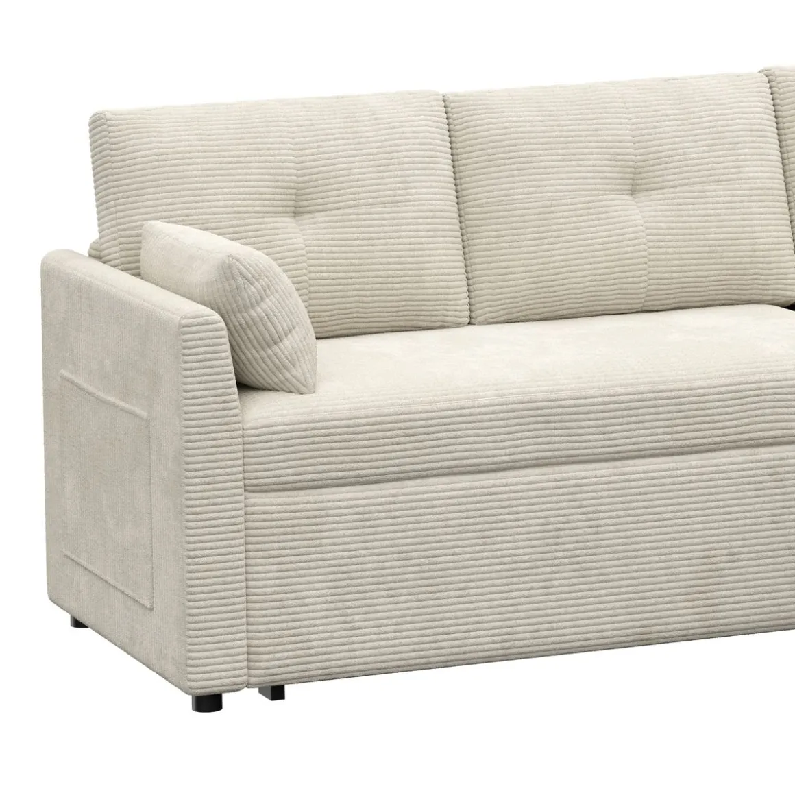 Ecksofa mit Schlaffunktion MIRABEL rechts beige