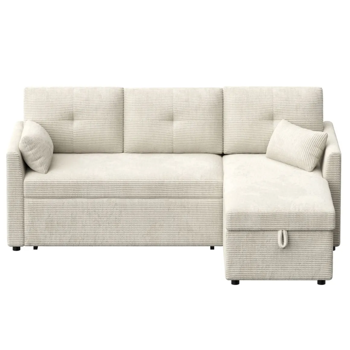 Ecksofa mit Schlaffunktion MIRABEL rechts beige