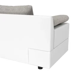 Ecksofa mit Schlaffunktion NALA rechts weiss