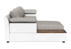 Ecksofa mit Schlaffunktion NALA links weiss