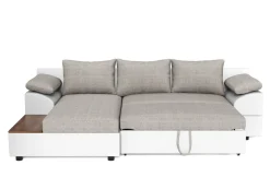 Ecksofa mit Schlaffunktion NALA links weiss