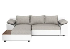 Ecksofa mit Schlaffunktion NALA links weiss