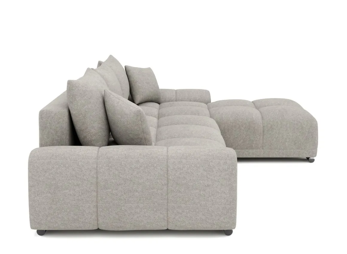 Ecksofa mit Schlaffunktion TRAVIS rechts grau