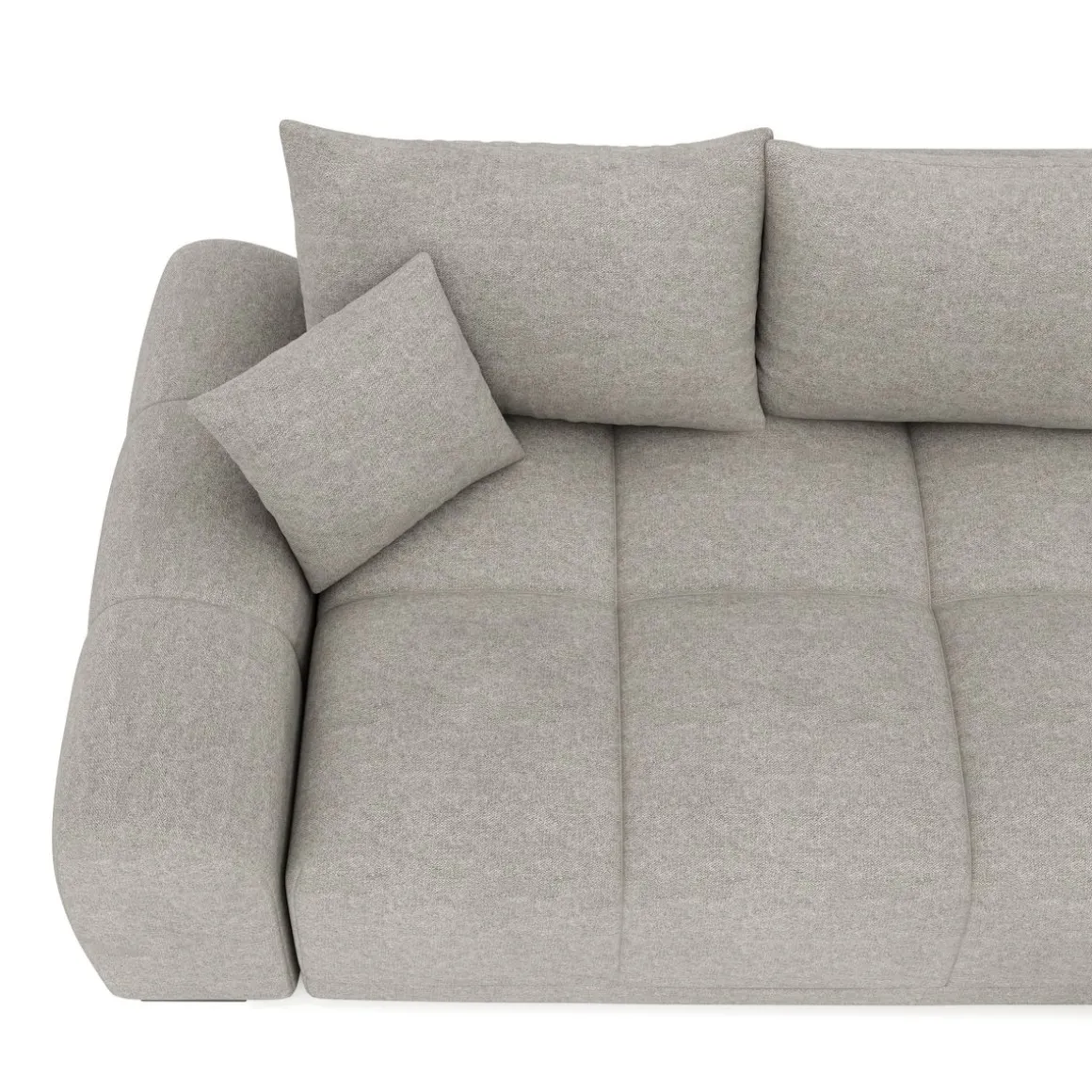 Ecksofa mit Schlaffunktion TRAVIS rechts grau