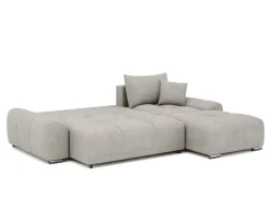 Ecksofa mit Schlaffunktion TRAVIS rechts grau