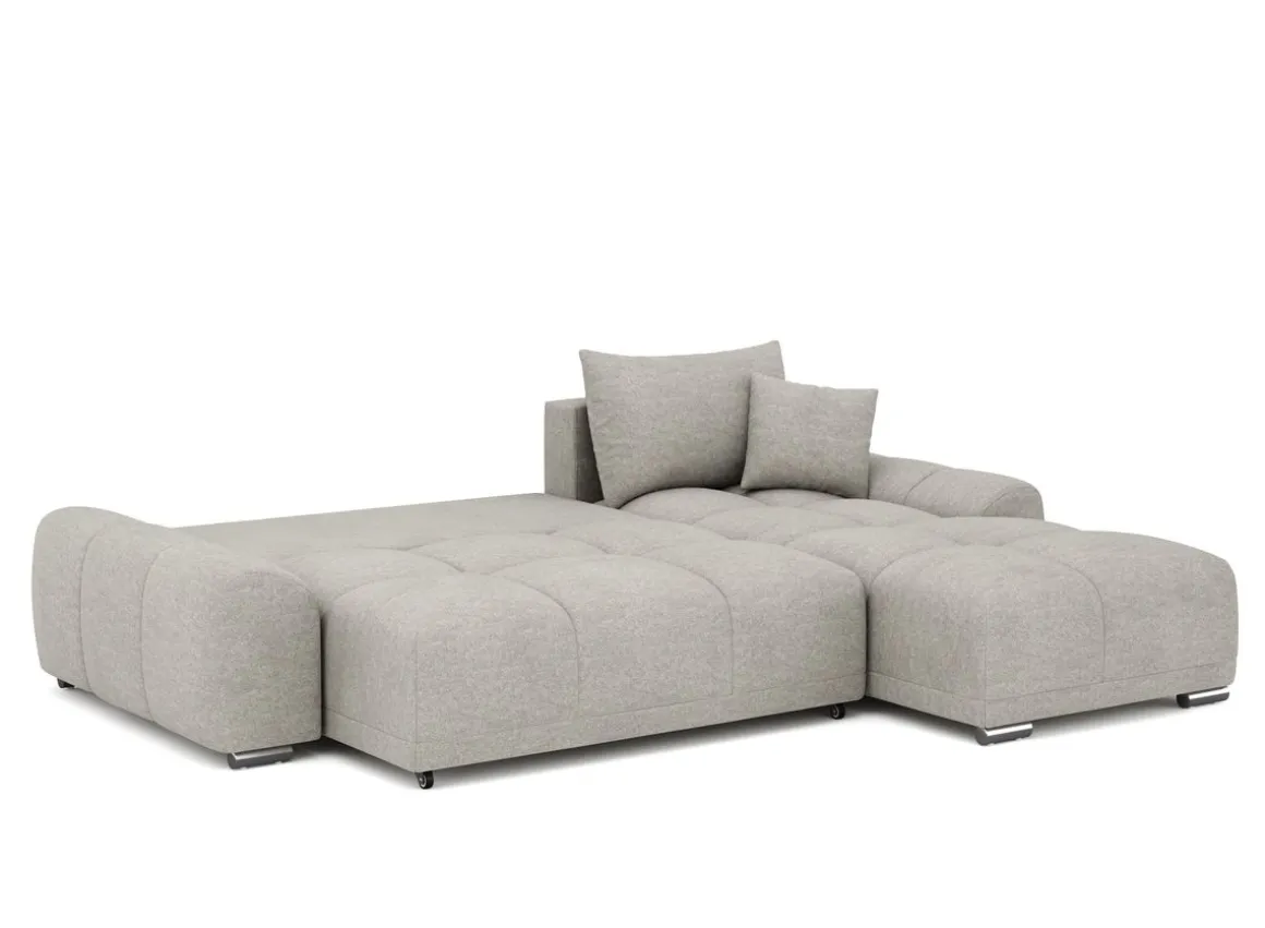 Ecksofa mit Schlaffunktion TRAVIS rechts grau